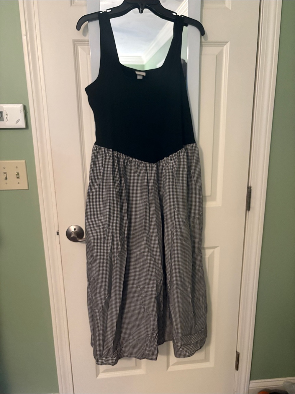 a new day Black and White Gingham Maxi Dress